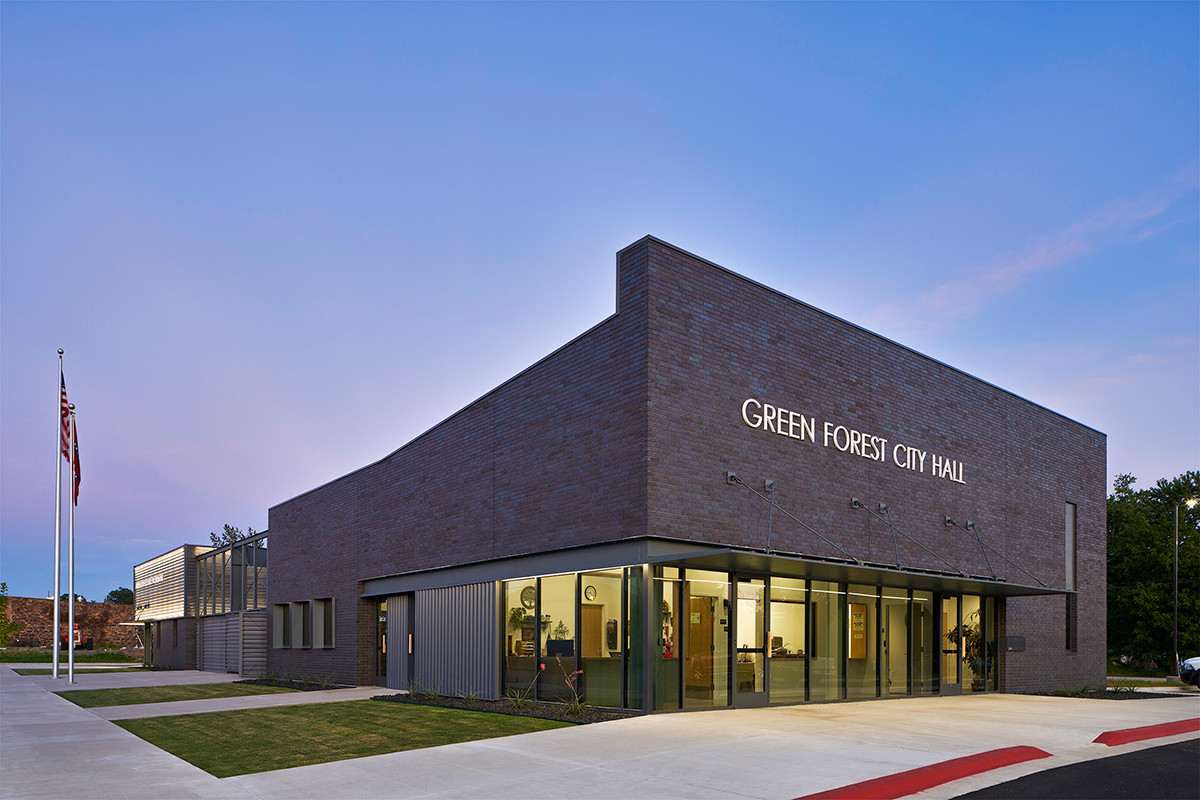 Green Forest City Hall Project Consolidates, Modernizes and Beautifies