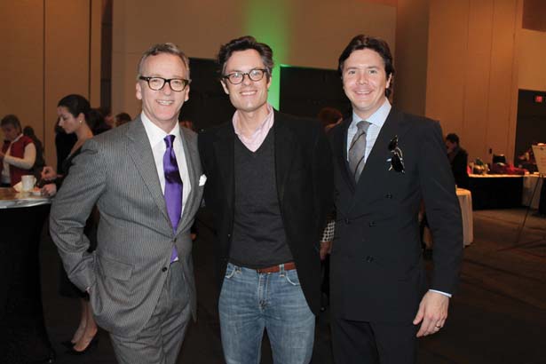 Graham Cobb (center) with Jon Stone and Flynn Smith of The Independent