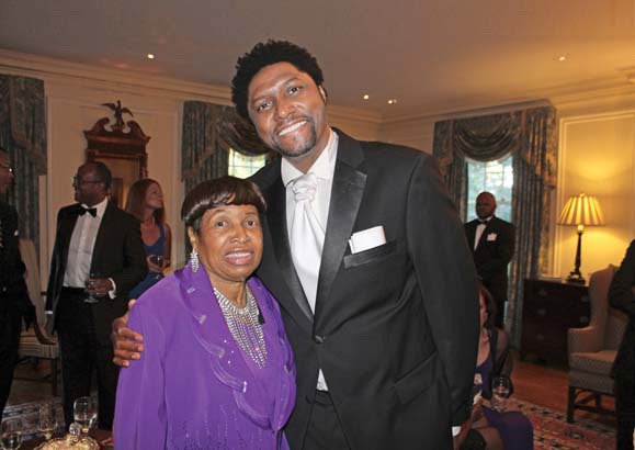 Maxine Hayes with her son Morris Hayes