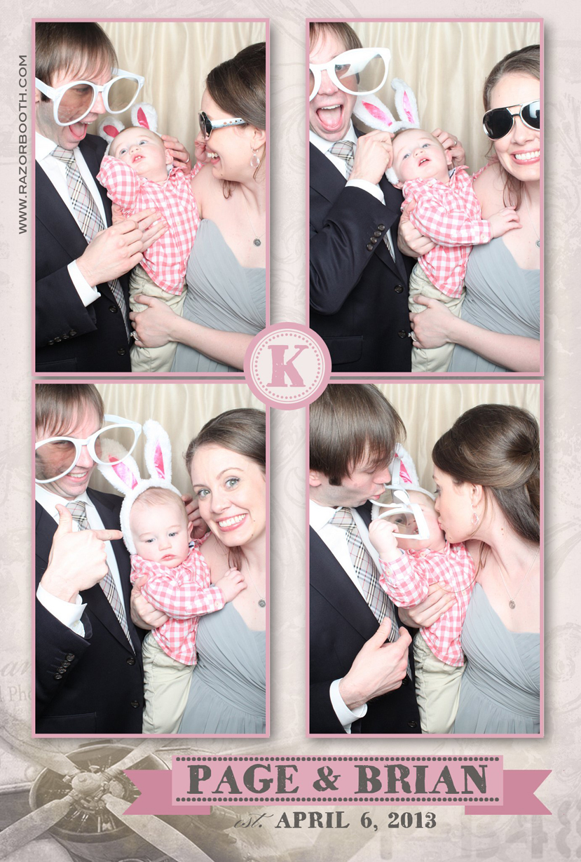 Page and brian, Razorbooth, photobooth prints