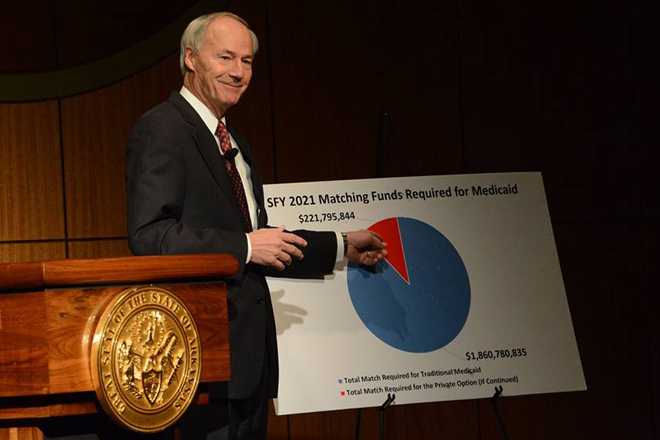 Asa Hutchinson Walks Fine Line in Medicaid Speech (Andrew DeMillo Analysis)