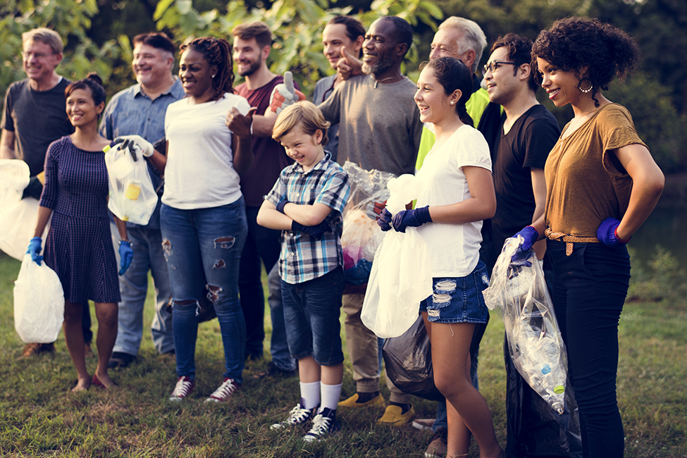 diverse neighborhood group people clean up shutterstock