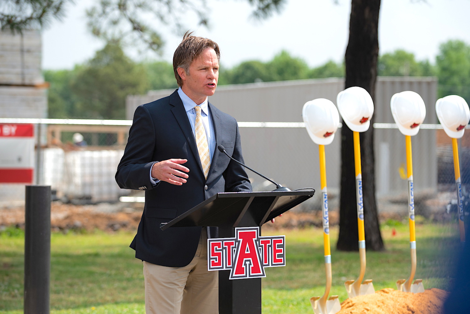 A-State Marks Construction Start for Red Wolf Convention Center